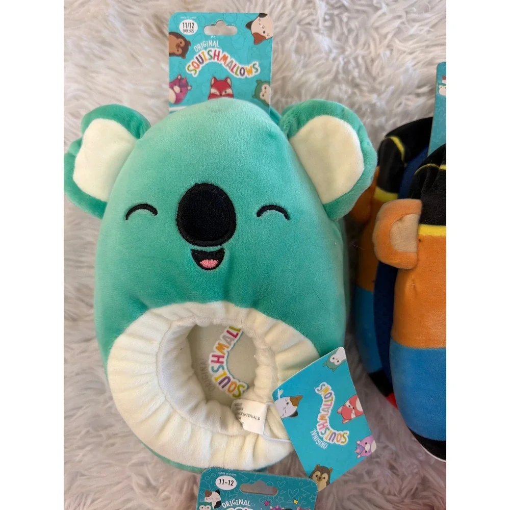 Squishmallows Slippers Sixe 11-12 Lot of 4 NWT NEW